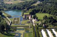 Vue aérienne du domaine de Villarceaux