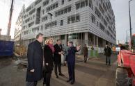 Valérie Pécresse, Présidente de la Région Ile de France, en visite sur le chantier du Conseil Régional à Saint-Ouen