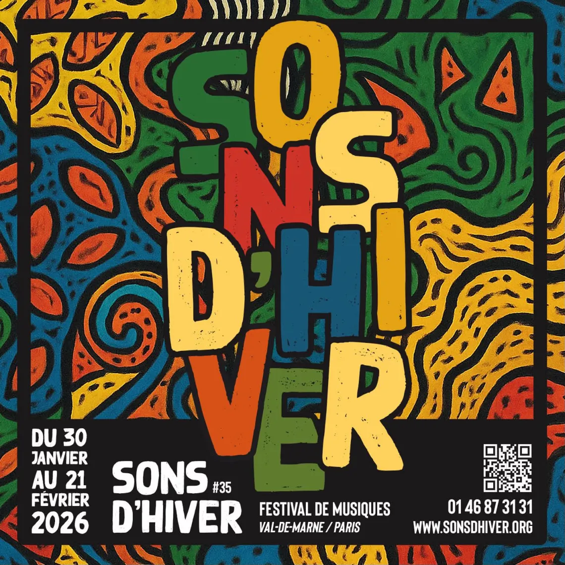 Sons d'Hiver 35 du 30 janvier au 21 février 2026 Val de Marnes Paris 01 46 87 31 31 