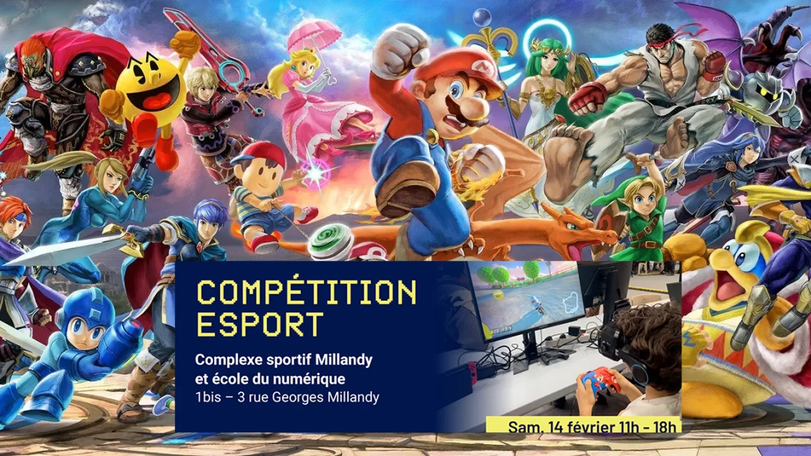Compétition Esport Complexe sportif Millandy et école du numérique 1bis 3 rue Georges Millandy Meudon Samedi 14 février 11h à 18h