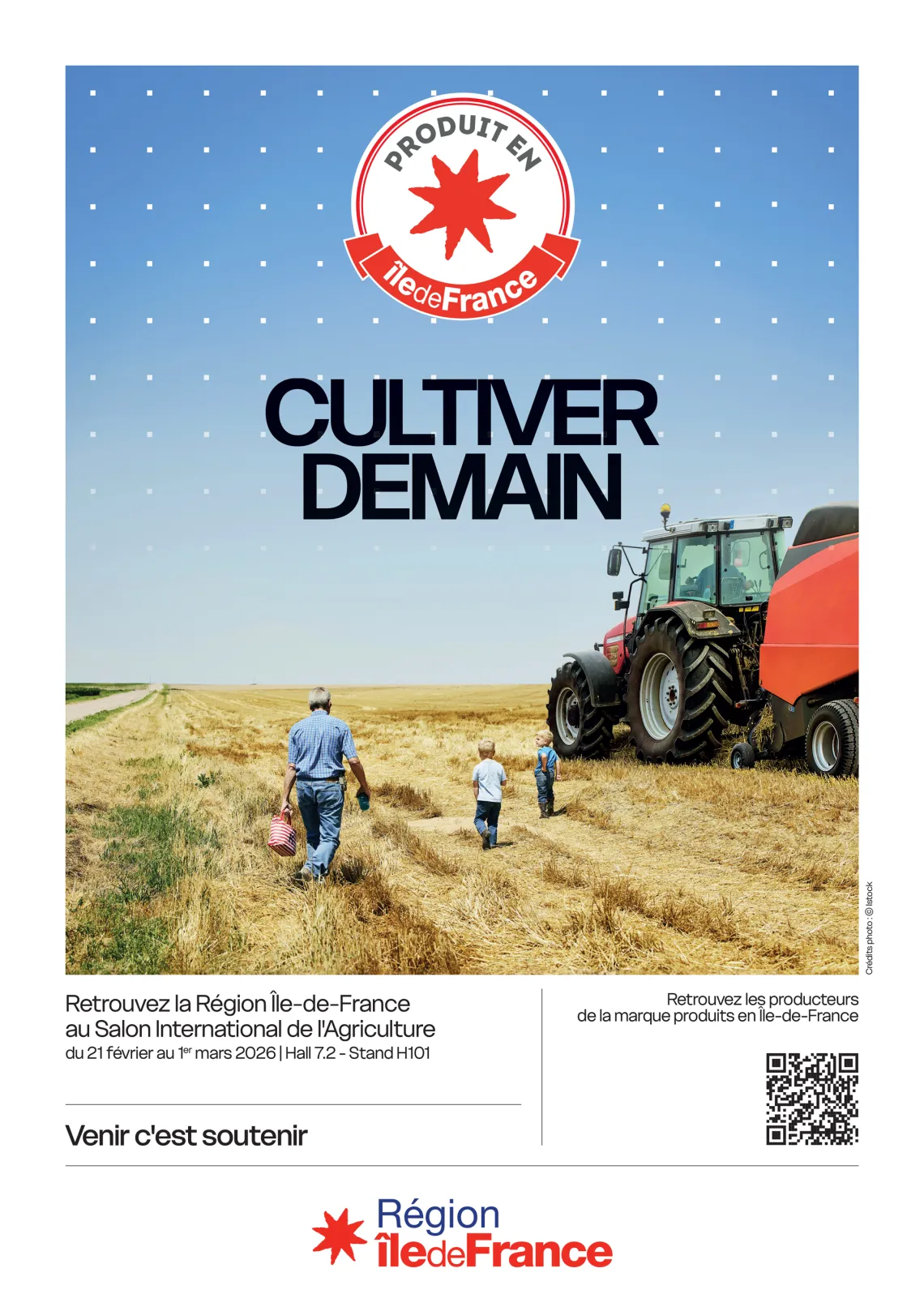 Affiche Produit en Ile de France présent au Salon International de l'Agriculture